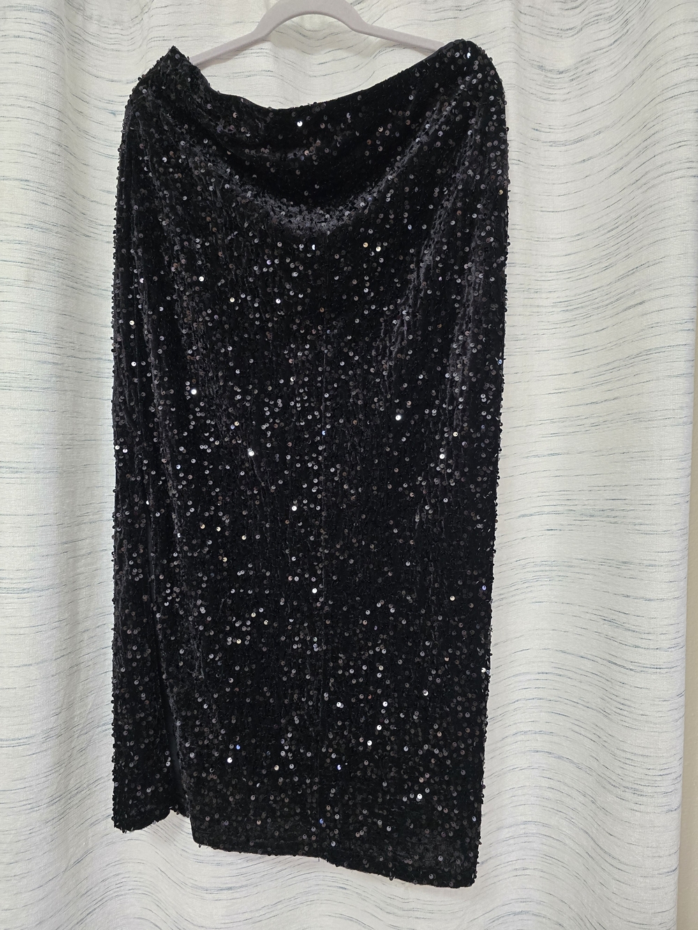 Black Sequin Maxi Skirt - Women